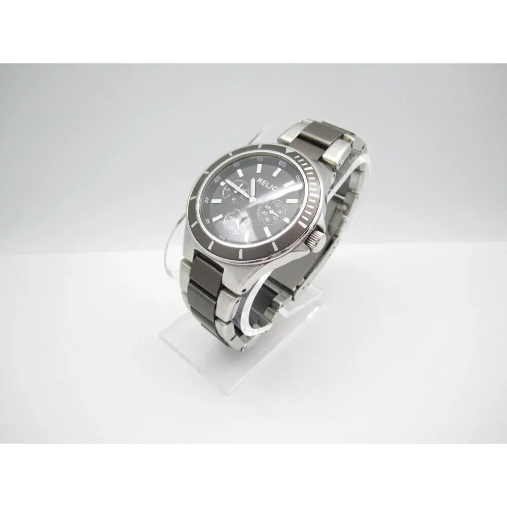 Men Relic Quartz 50m WR Analog 41mm Round Watch (H562) 